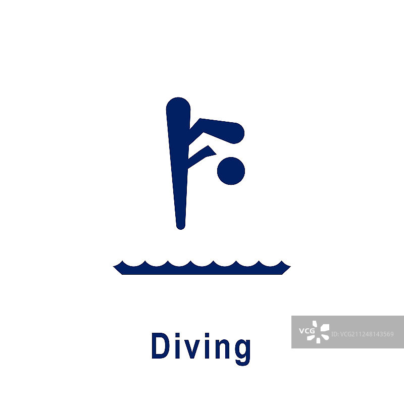 潜水运动项目象形图新图标图片素材