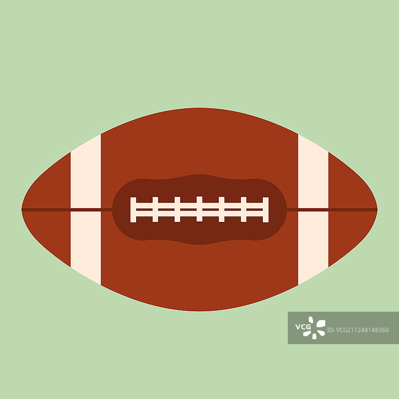 橄榄球扁平设计图片素材