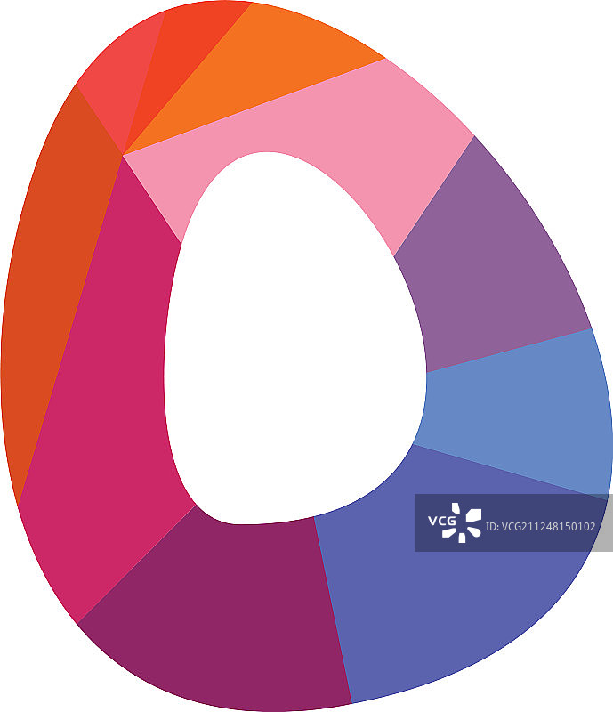 白色背景上的粉色O字母图片素材