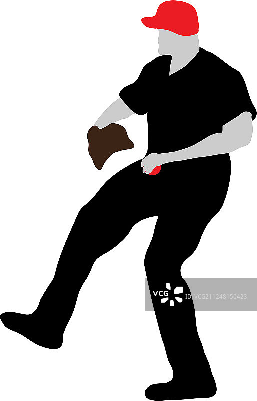 棒球剪影图片素材