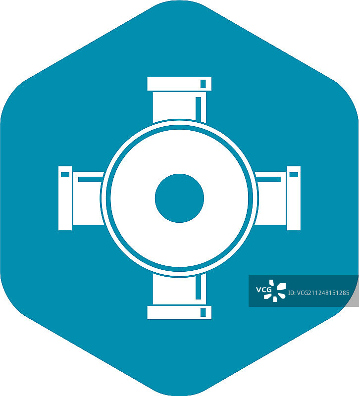 管道配件图标简约风格图片素材