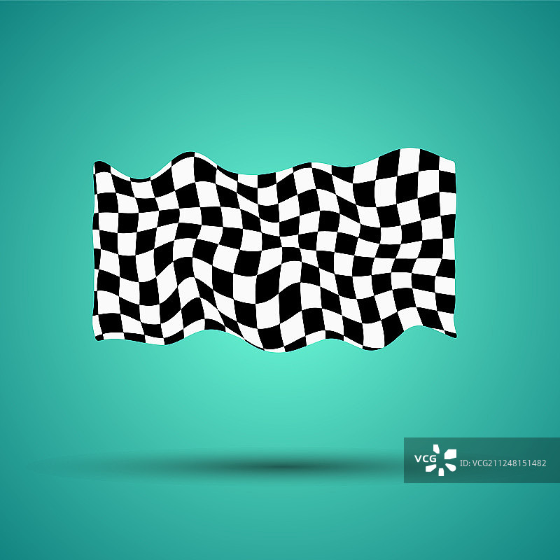 带方格旗的赛车背景图片素材