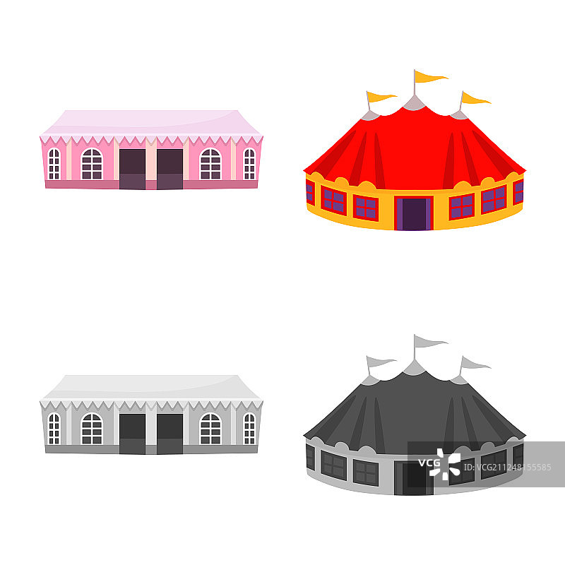 圆形折叠标志图片素材