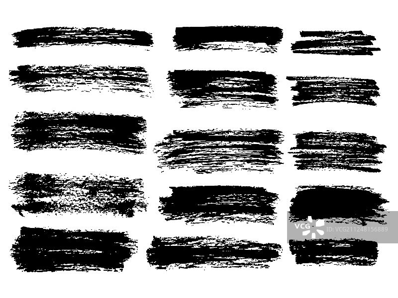 黑色油墨笔刷线条图片素材