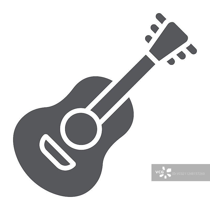 吉他字形图标：声音与音乐图片素材