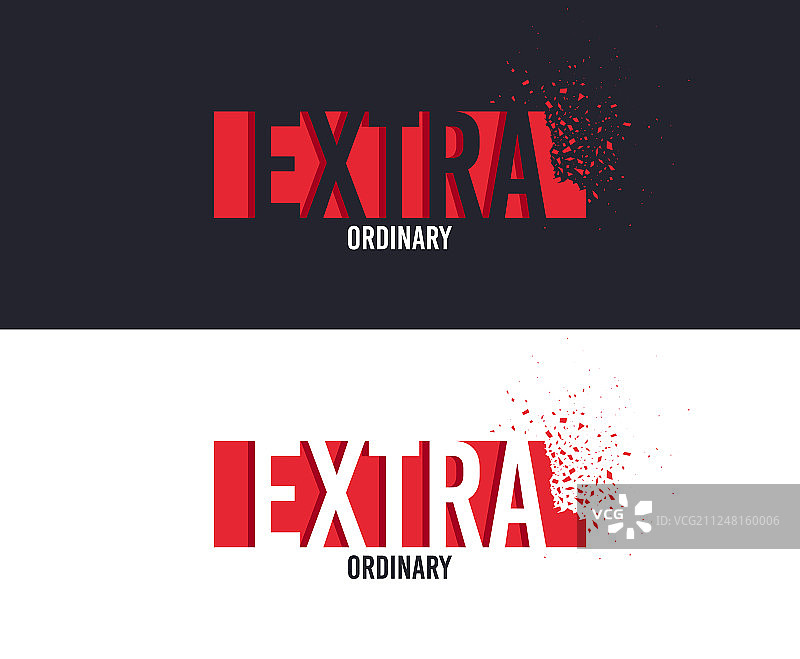 T恤印花设计的额外标语图片素材