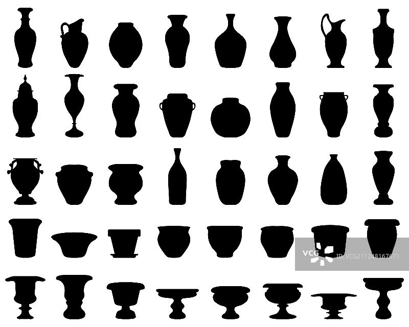 陶罐 陶碗 花瓶图片素材