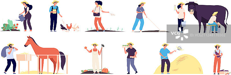 农民农业工人图片素材