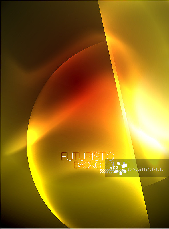 发光的霓虹灯圈抽象背景图片素材