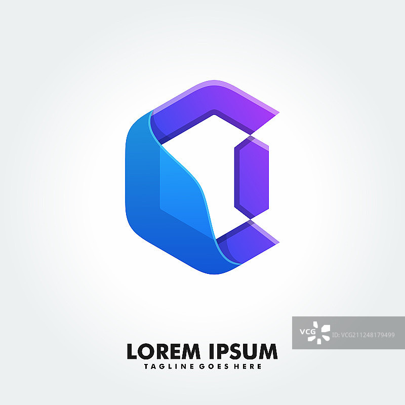 字母C与图像技术结合图片素材