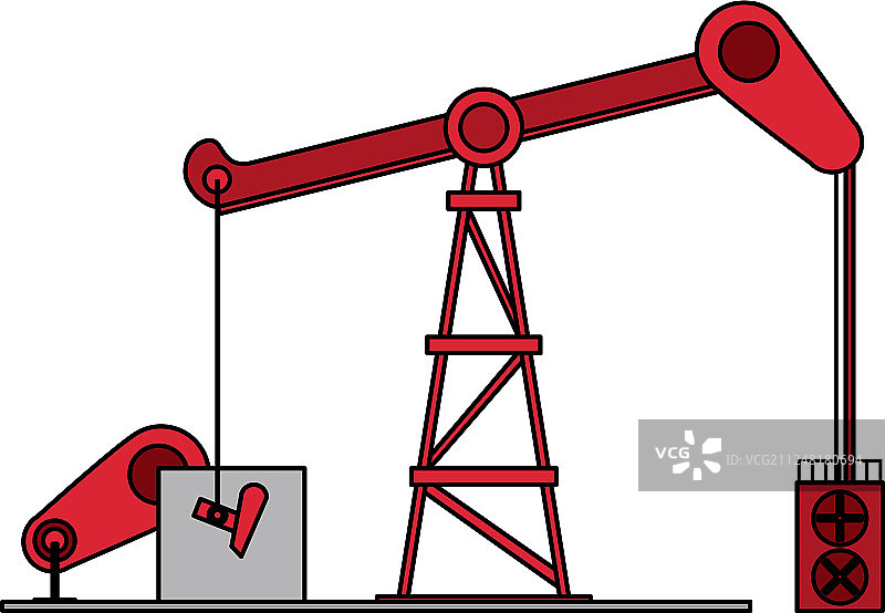 卡通油气炼油厂图片素材