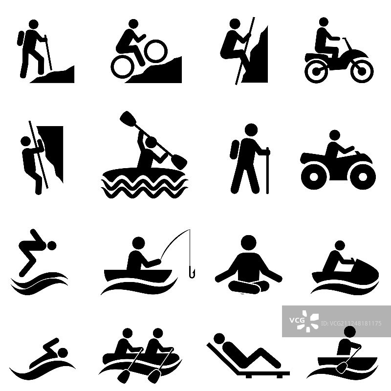 休闲娱乐活动图标图片素材