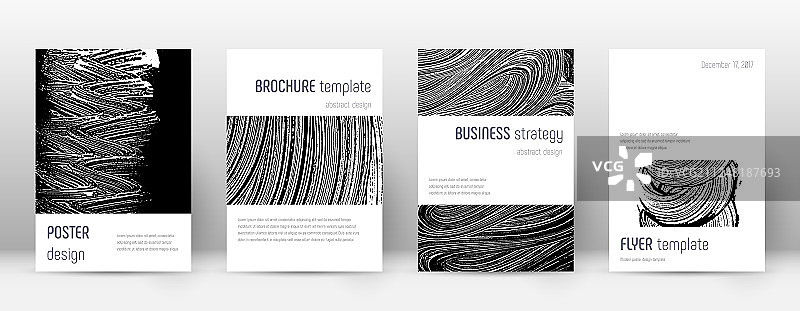 封面页设计模板简约的小册子图片素材