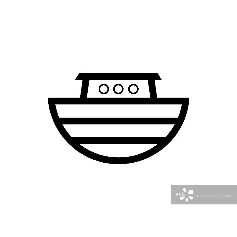 诺亚方舟故事标志图片素材