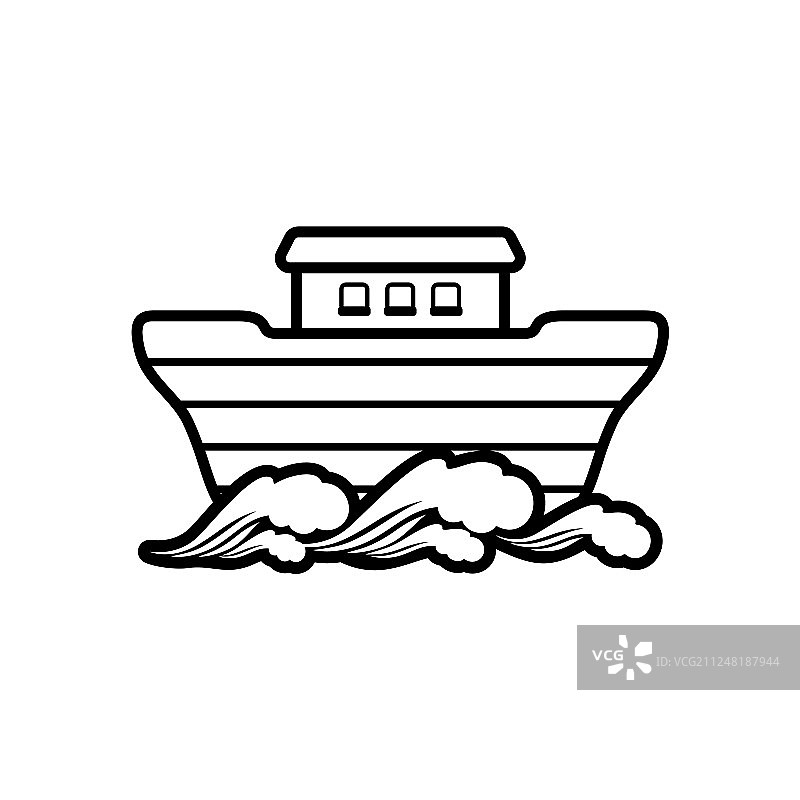 诺亚方舟故事标志图片素材