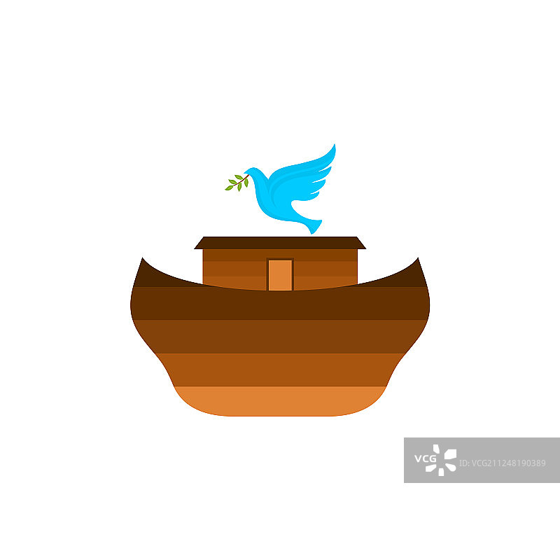 诺亚方舟故事标志图片素材
