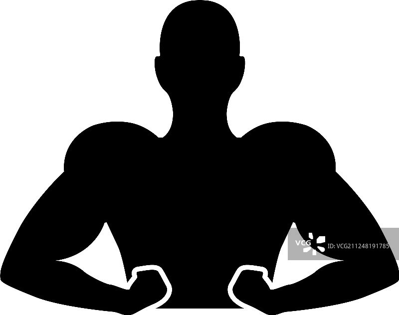 强壮的男人人形图片素材