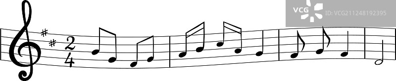 音乐符号乐谱旋律元素图片素材