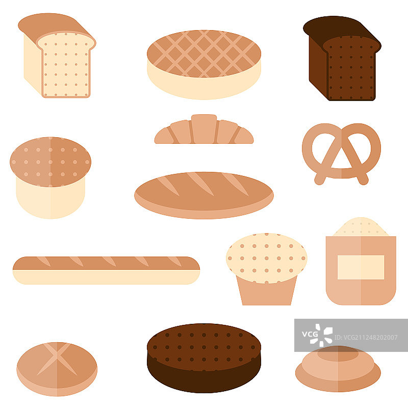 面包店和糕点产品图片素材