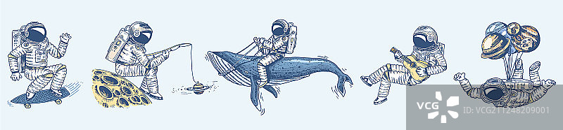 宇航员飞行员合集图片素材