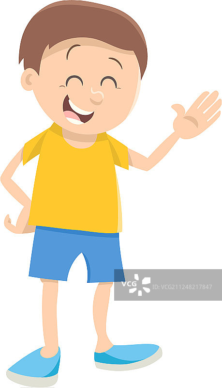 可爱男孩卡通人物图片素材