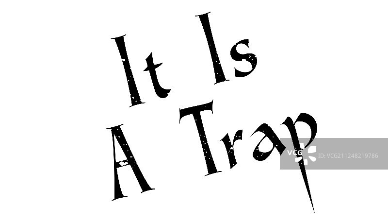 这是一个陷阱橡胶印章图片素材
