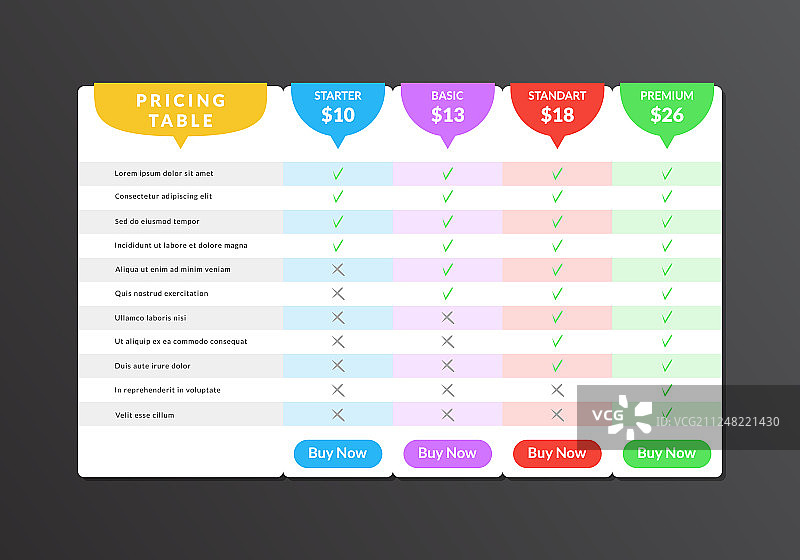 空白价格表模板样机图片素材