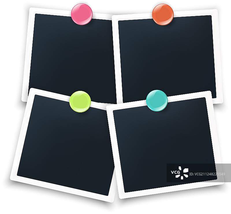 复古相框白色边框图片素材