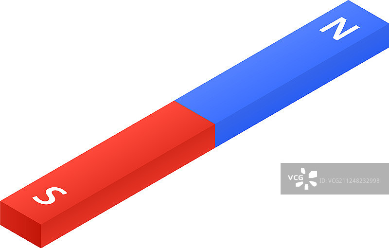 磁棒图标2.5D风格图片素材