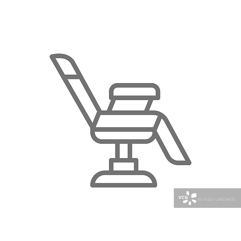 纹身工作室设备线条图标椅子图片素材