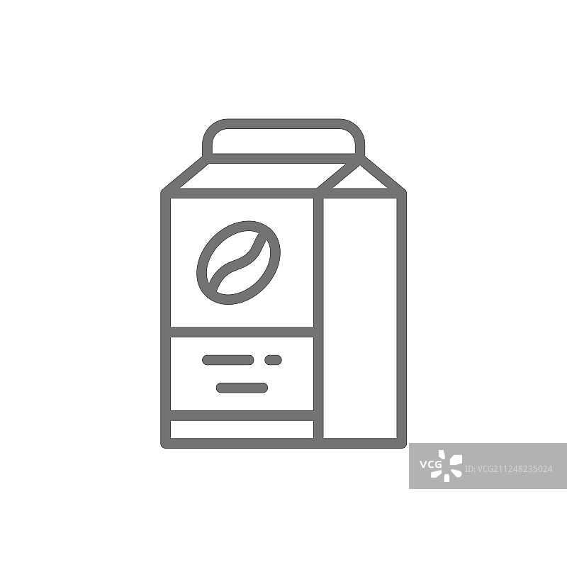 咖啡包装食品包装线条图标图片素材