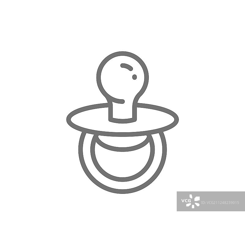 奶嘴安抚奶嘴线条图标图片素材