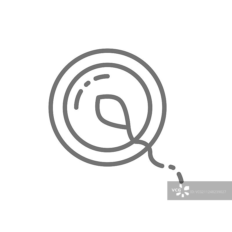 受精卵精子线条图片素材