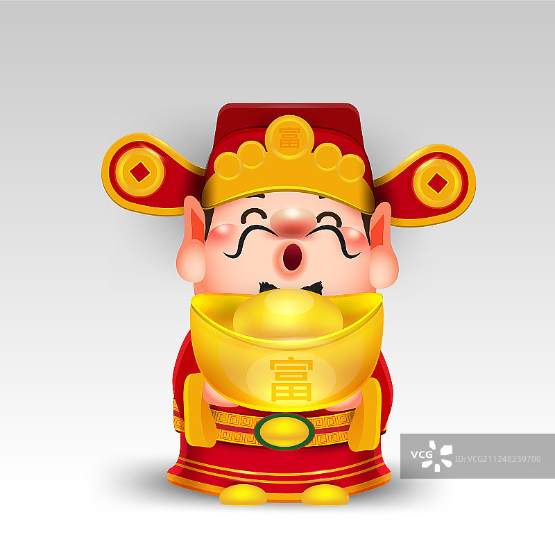 2019年中国新年财富之神图片素材