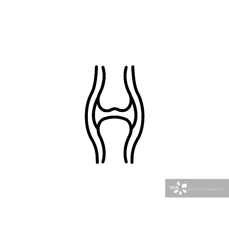 白色背景上的黑色线条连接图标图片素材