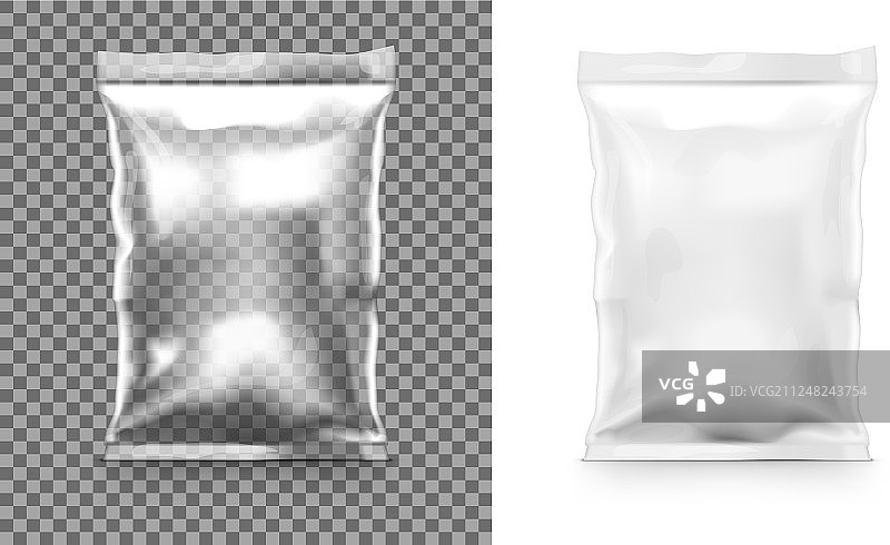 用于零食薯片糖的透明包装图片素材