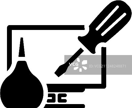 电脑维修图标扁平设计图片素材