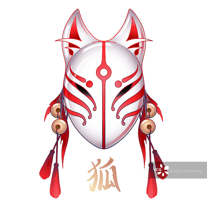 狐狸面具图案图片素材