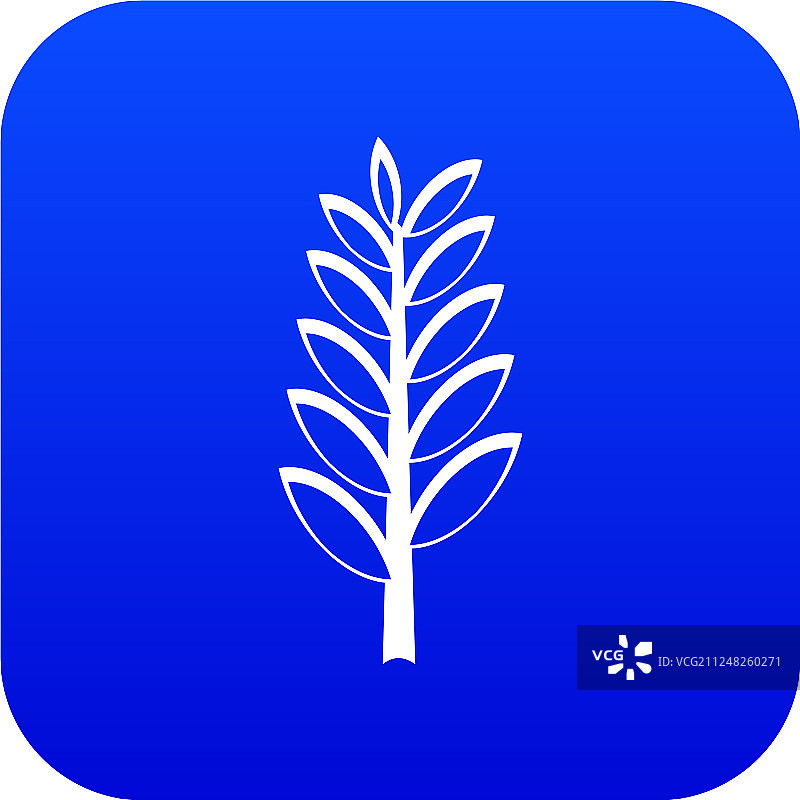 毒麦图标数字蓝色图片素材