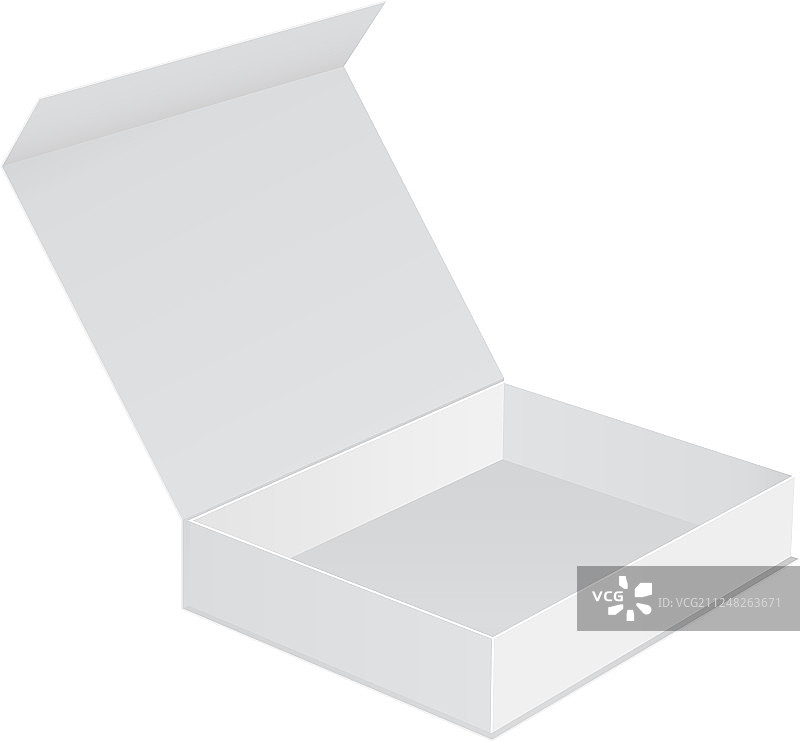 带盖的打开的盒子图片素材