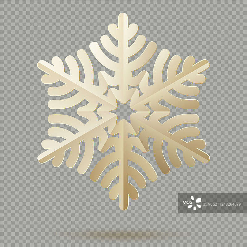 复古的圣诞装饰用的是纸雪花图片素材