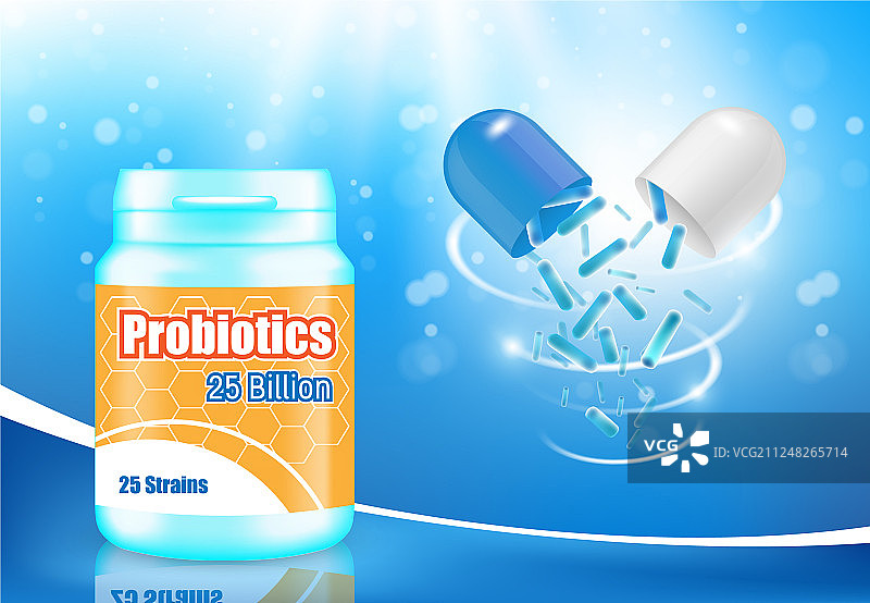 益生菌广告海报banner设计图片素材