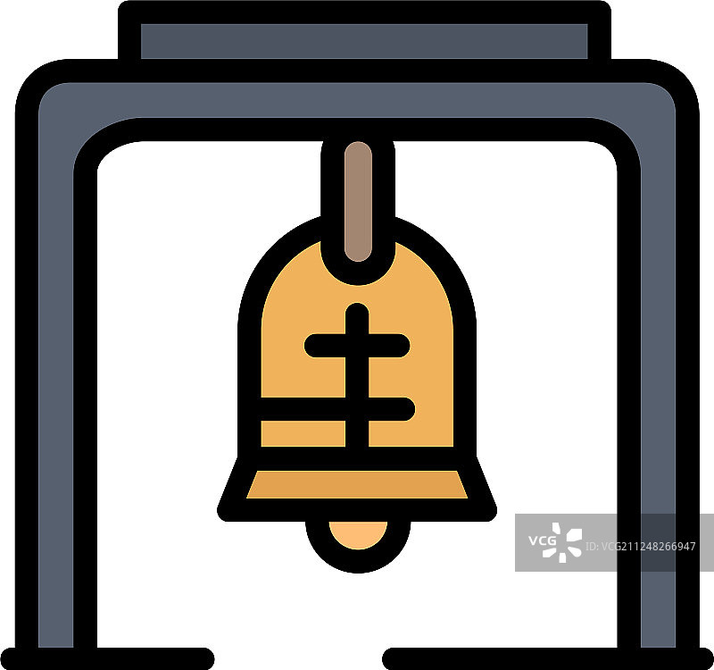 警示铃铛圣诞节教堂铃铛商务图片素材