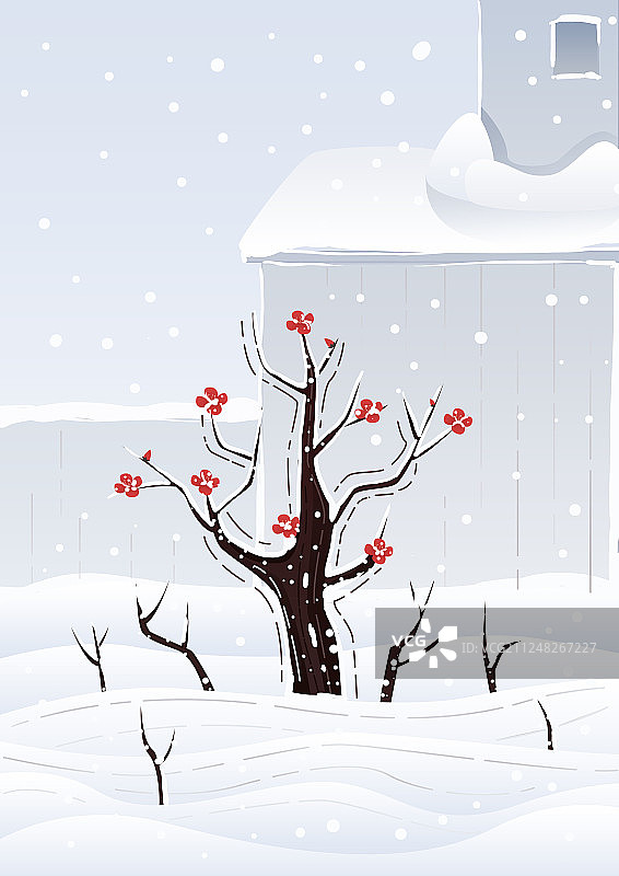 二十四节气之小寒图片素材