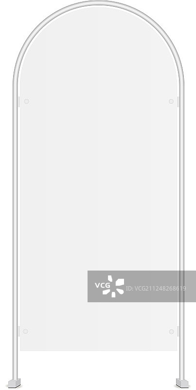 街边摊位样机正面图图片素材