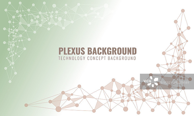 抽象的神经丛背景与连接线图片素材