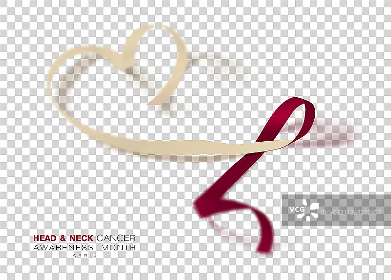 头颈癌意识月勃艮第主题图片素材