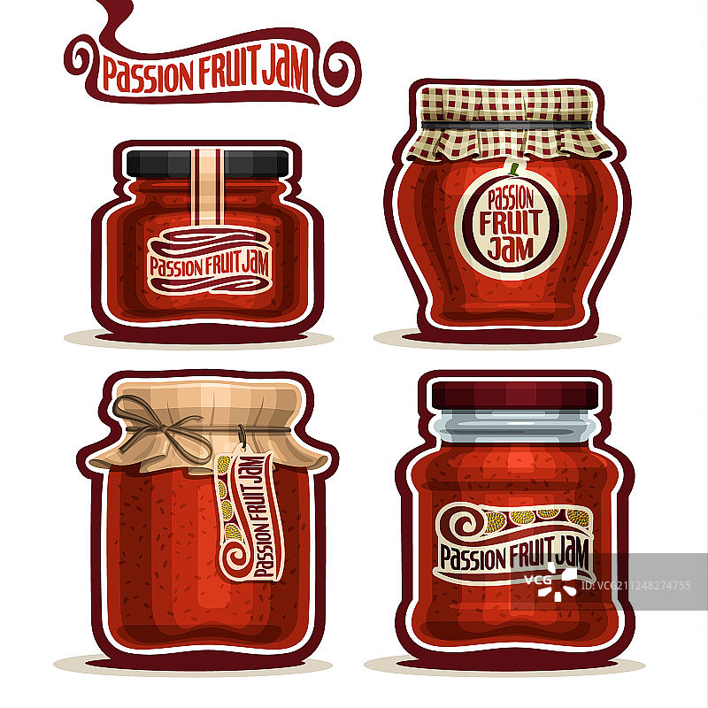 罐装百香果酱图片素材