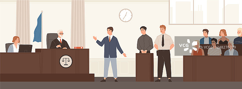律师在法庭上发表演讲图片素材