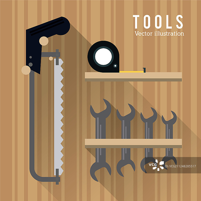 仪表扳手工具图标维修概念图片素材